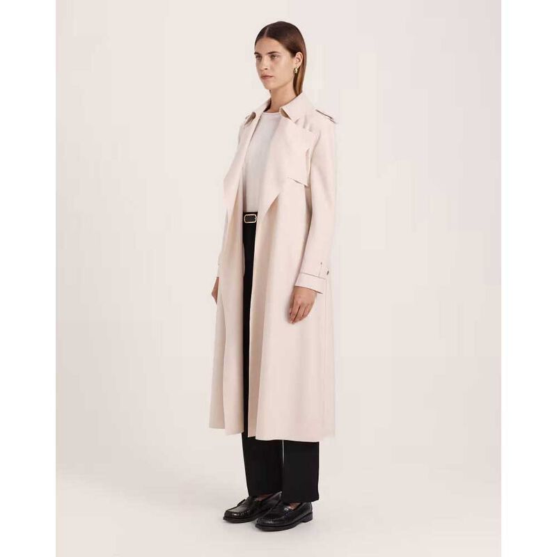 SABA Karla Wool Longline Trench image number 19